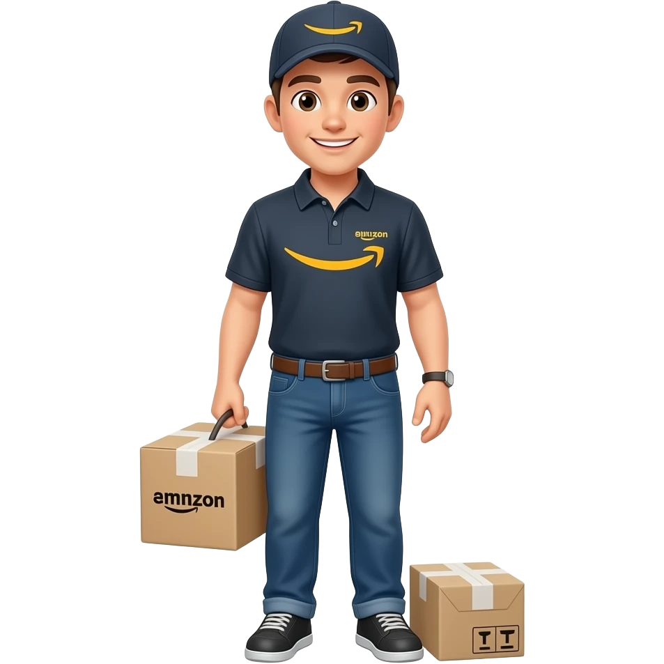 amazon delivery boy full emoji