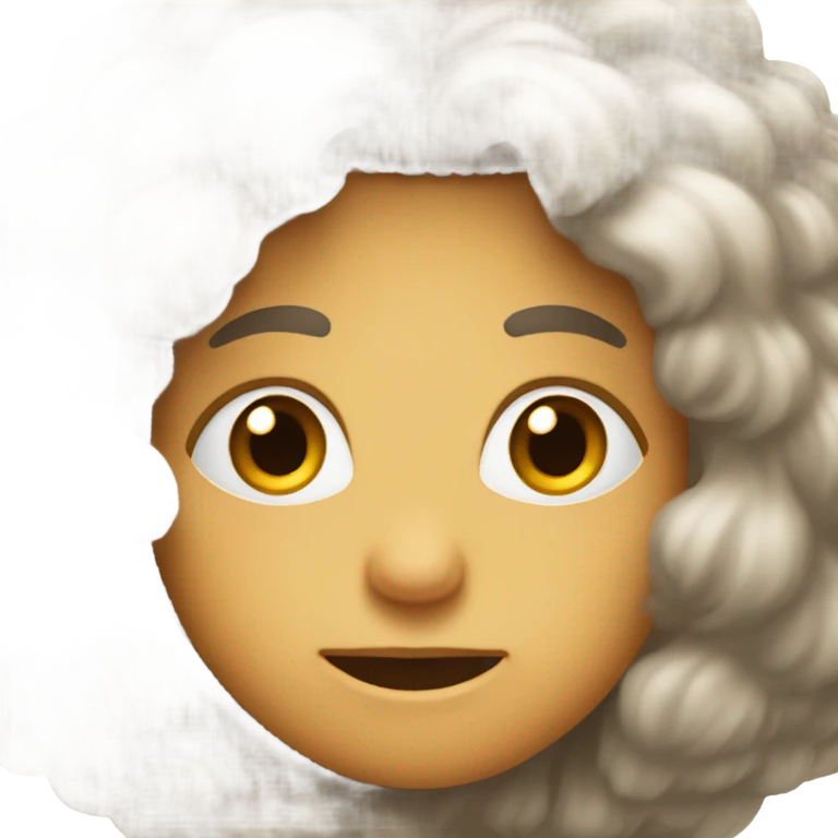fluffy hair emoji
