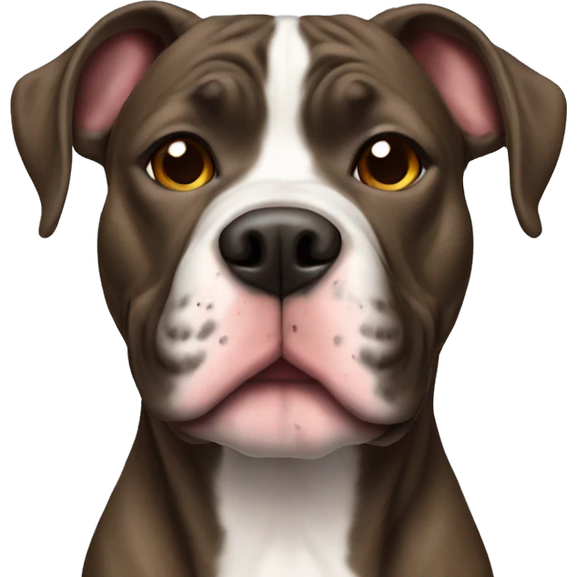  Brindle pitbull  emoji