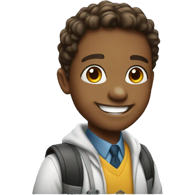 Happy student emoji