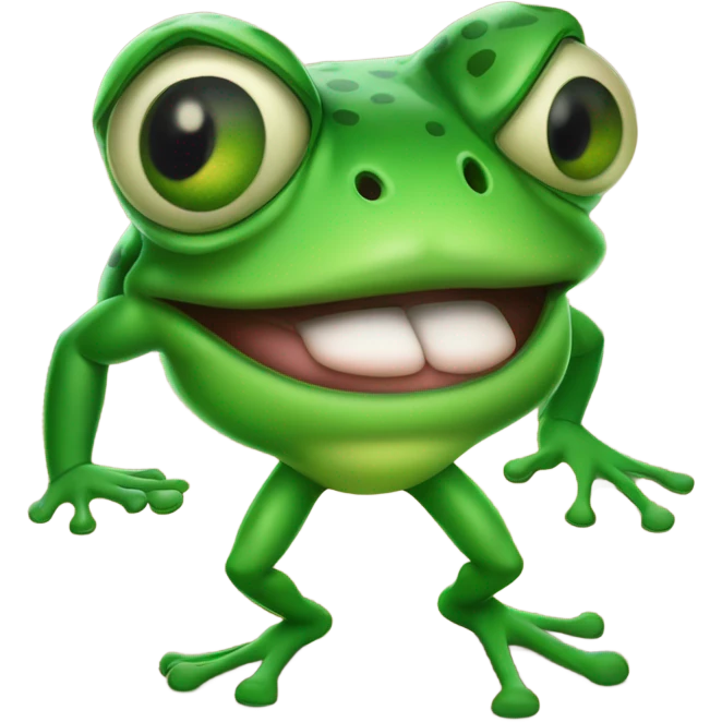 Patrick Mahomes as a frog emoji