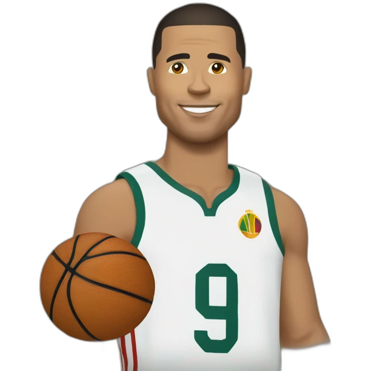 Ronaldo fait du basket emoji