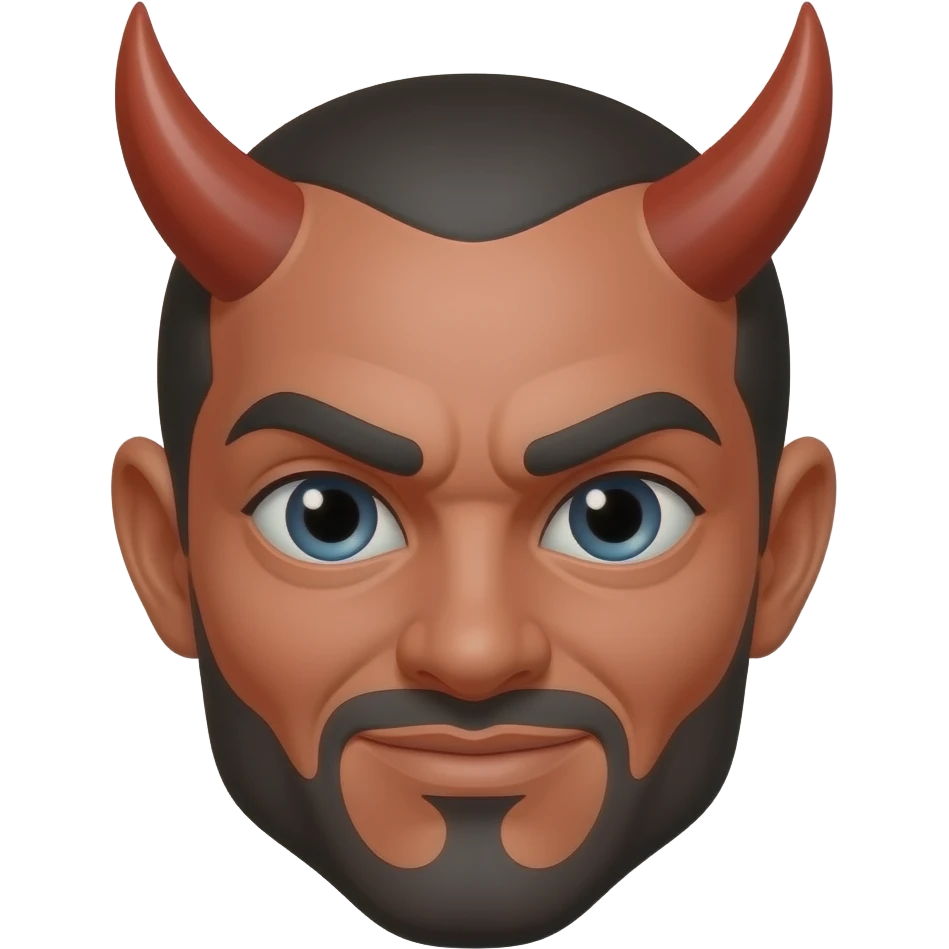 Medium demon face emoji