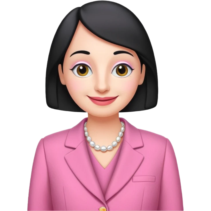 pingu mother wearing the pink chanel suit the Jackie kenddy wore emoji