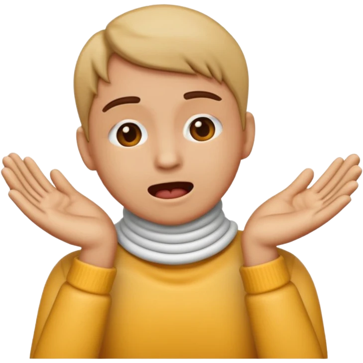emoji with choking hands around throat emoji