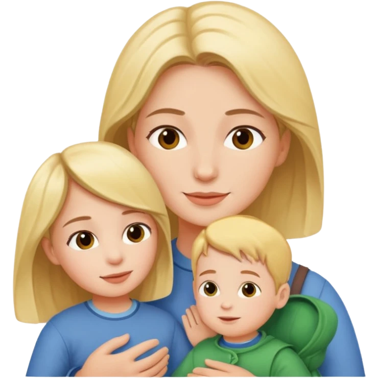 A girl who moved from Siberia to the south, where it is very warm and sunny. She has a baby boy who is 3 years old and a husband. emoji