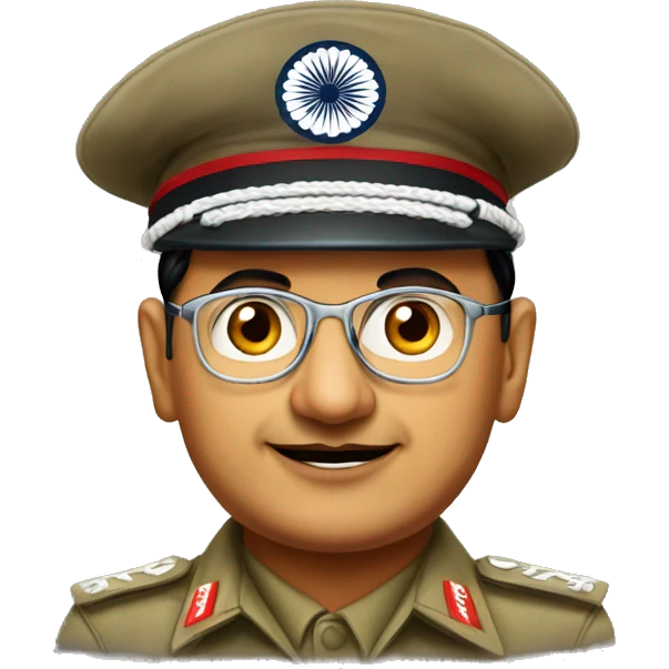Arvind Kejriwal with Netaji hat emoji