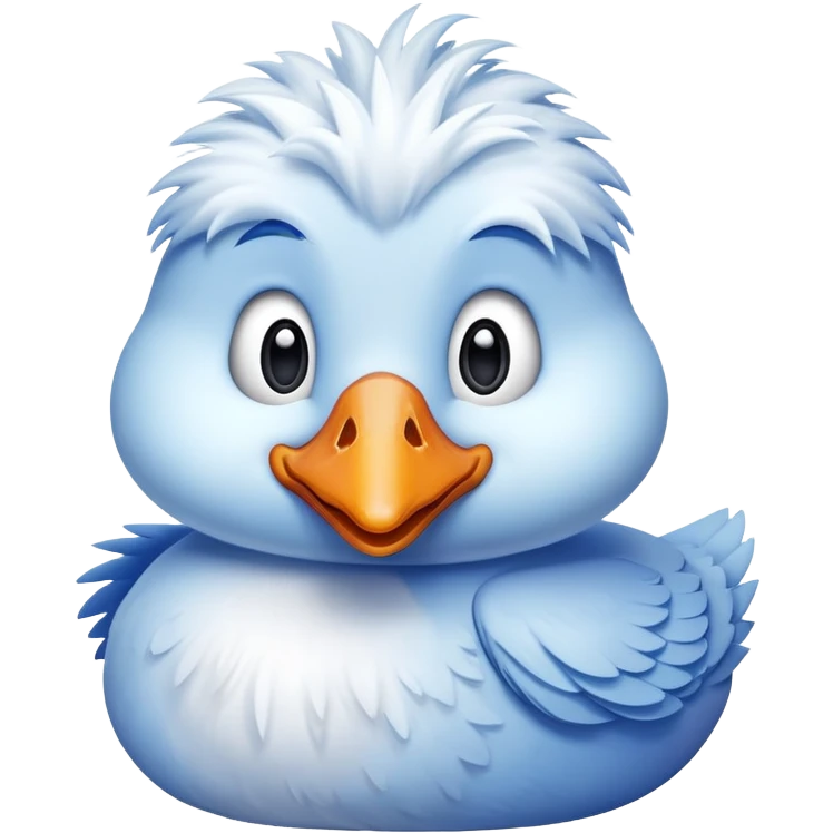 Blue silly Goose  emoji