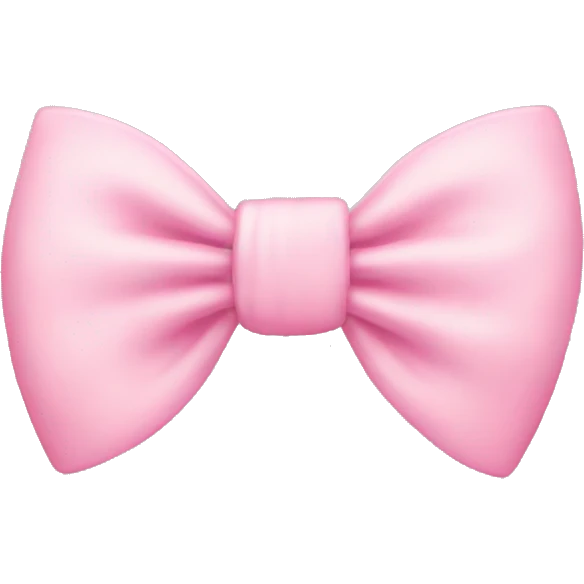 A baby pink bow emoji