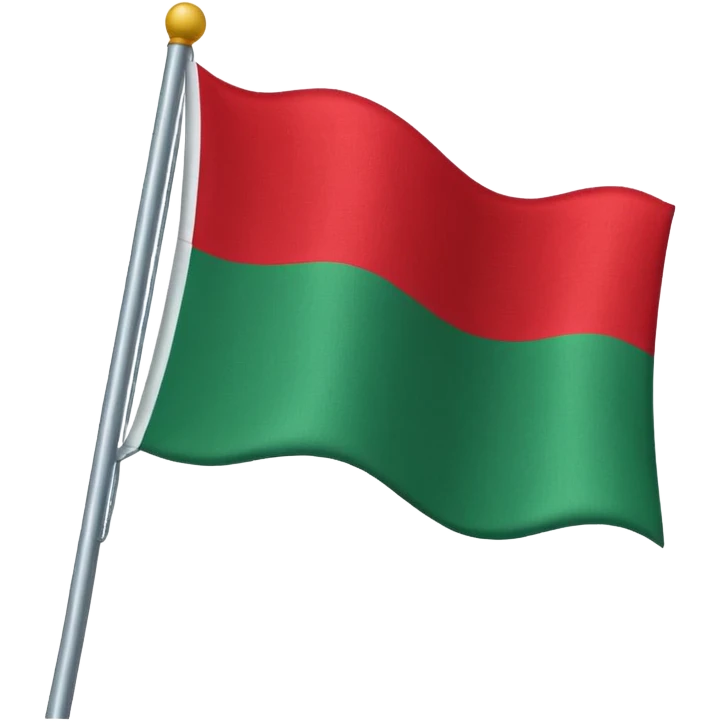 flag with red and green stripes emoji
