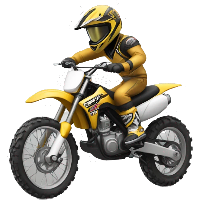 Dirtbike doing a wheelie emoji