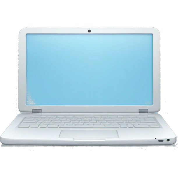 pale blue laptop emoji