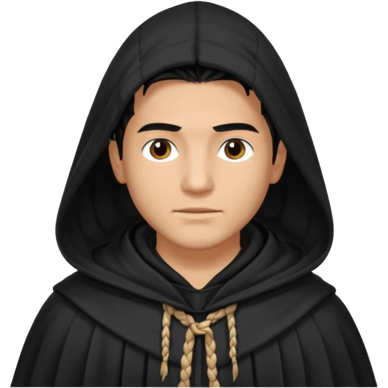 man with braided hair and cloak emoji