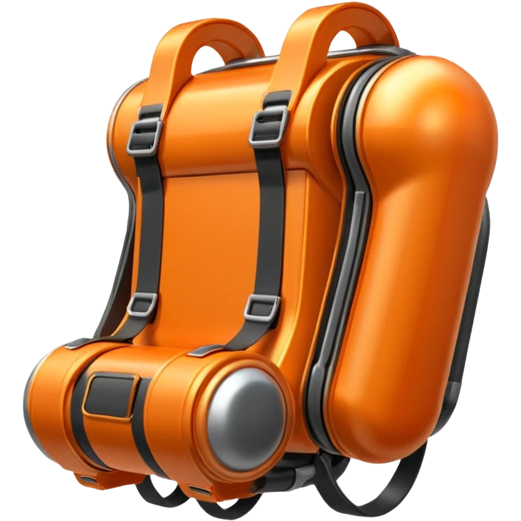 orange jetpack emoji