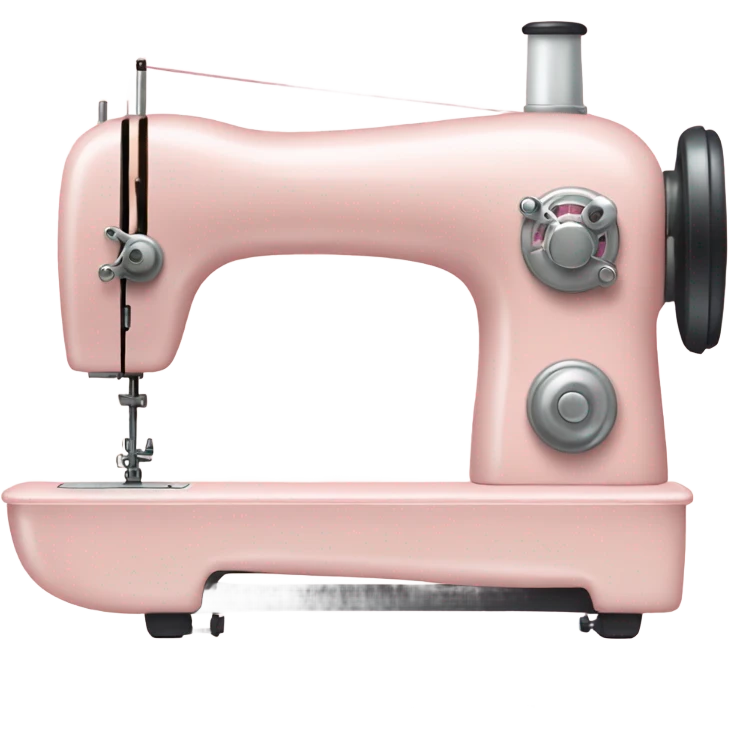 Very light blush pink sewing machine emoji