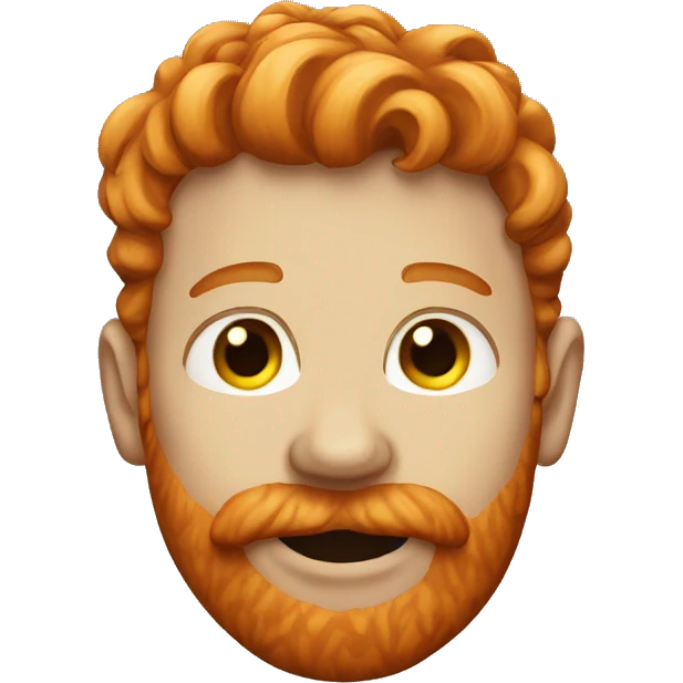 Ginger men with nose ring emoji