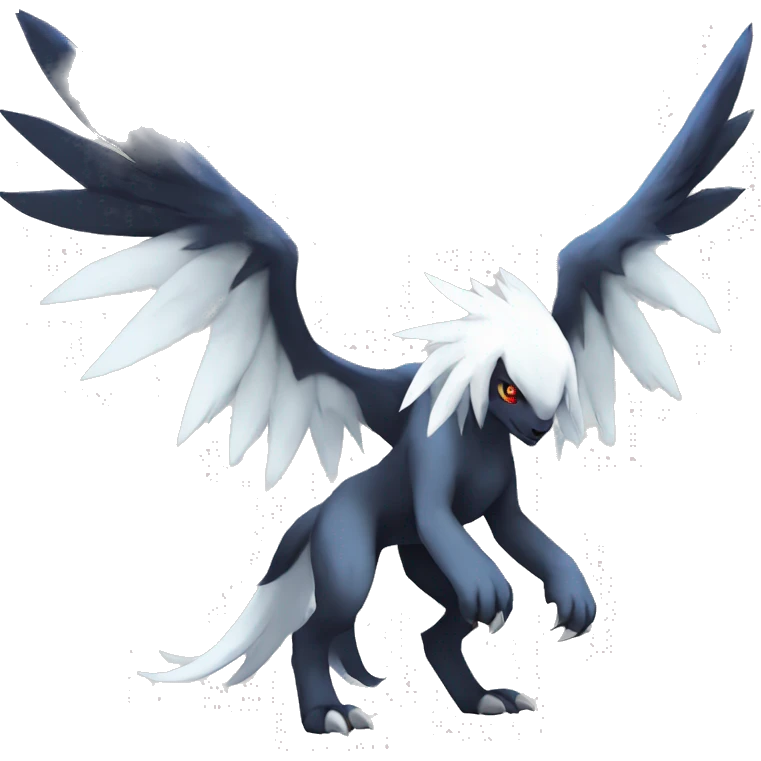 Edgy Cool Absol-Silvally-Pokémon Full Body emoji