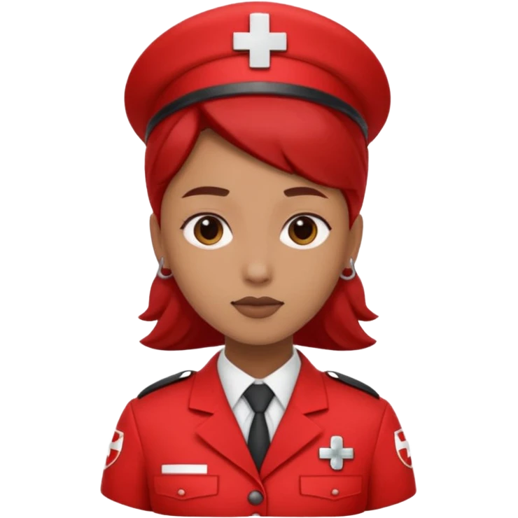 4k high quality medic dress in red emoji
