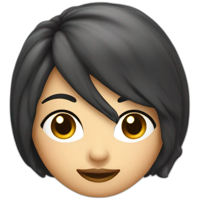 Femme châtain clair cheveux long chilling canapé  emoji
