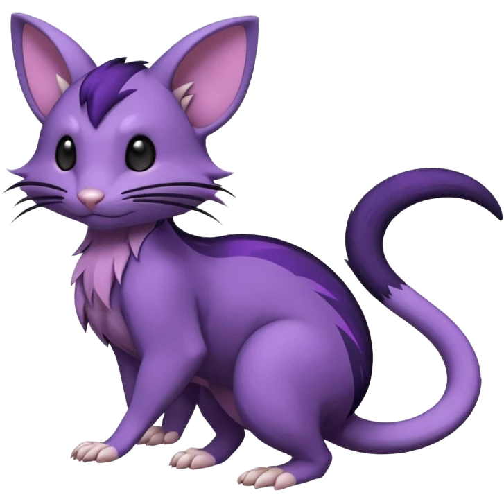 Rattata-Purrloin-Fakemon-hybrid-creature (full body) emoji