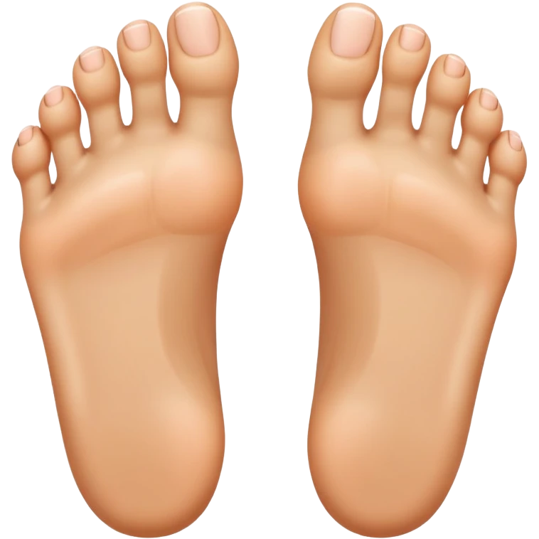 foot with toes spread wide like fingers emoji