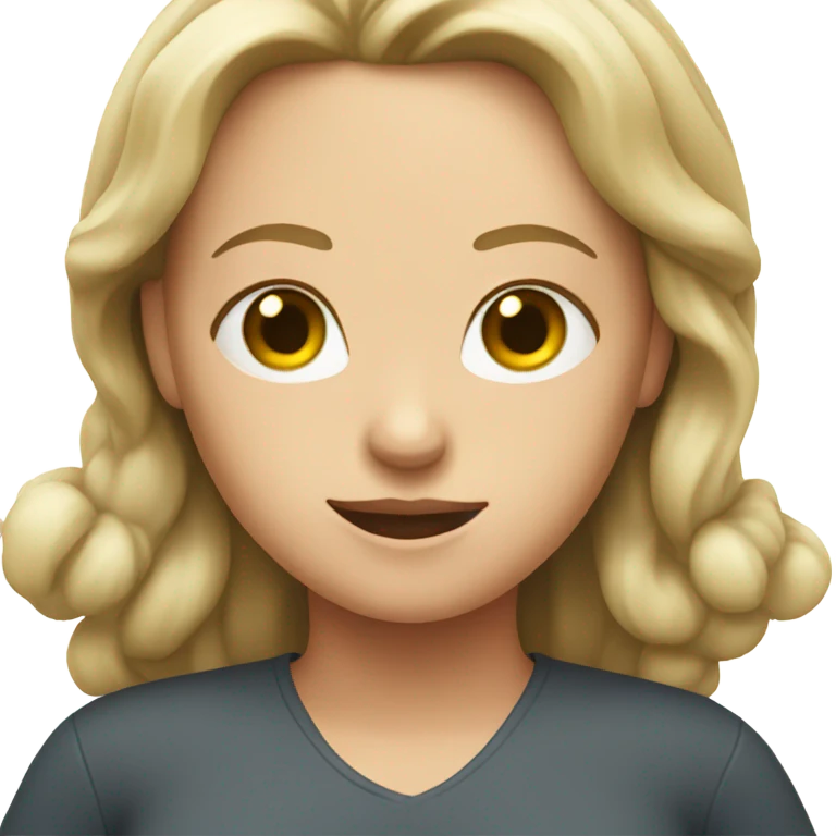 White woman with hands on hips  emoji