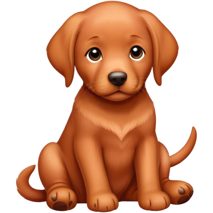 Red labrador puppy emoji