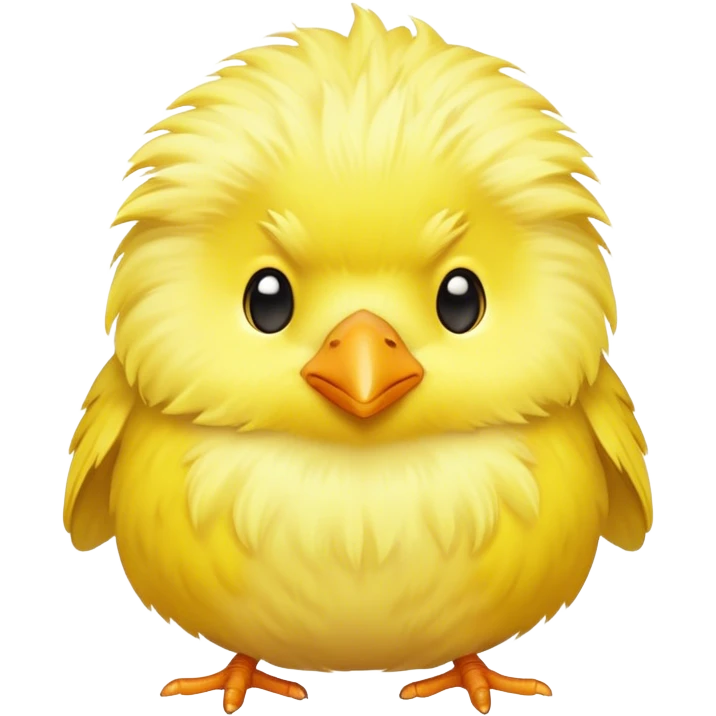 Pajarito tierno tipo canario emoji