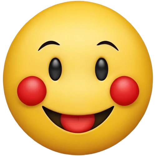 Smiley face with nose emoji