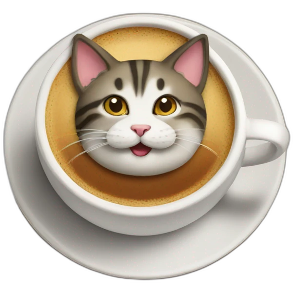 cat coffee emoji