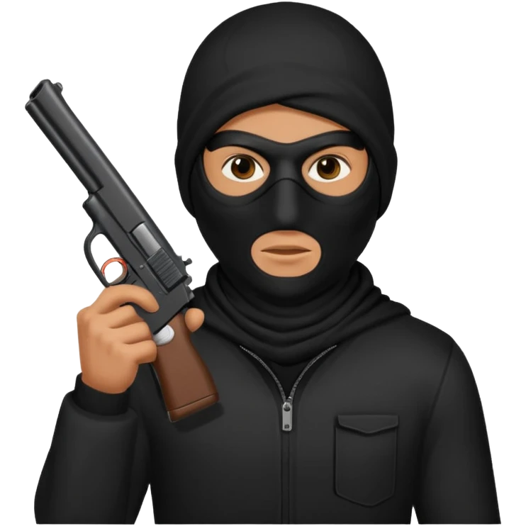 Create a robber emoji