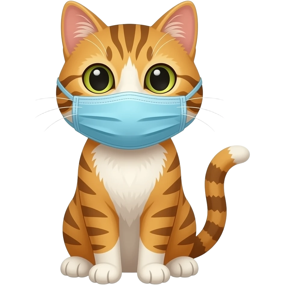 Cat with a mask emoji