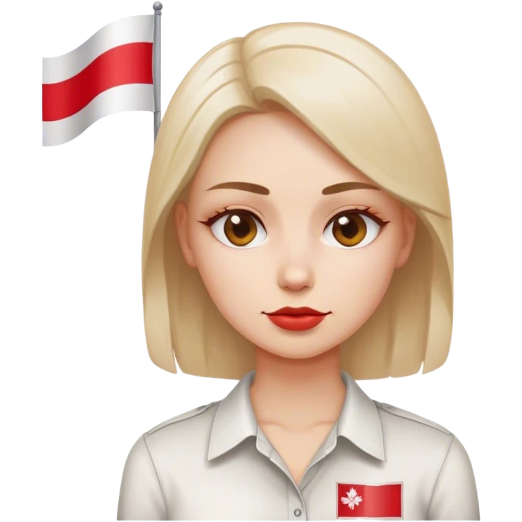 woman with polish flag emoji