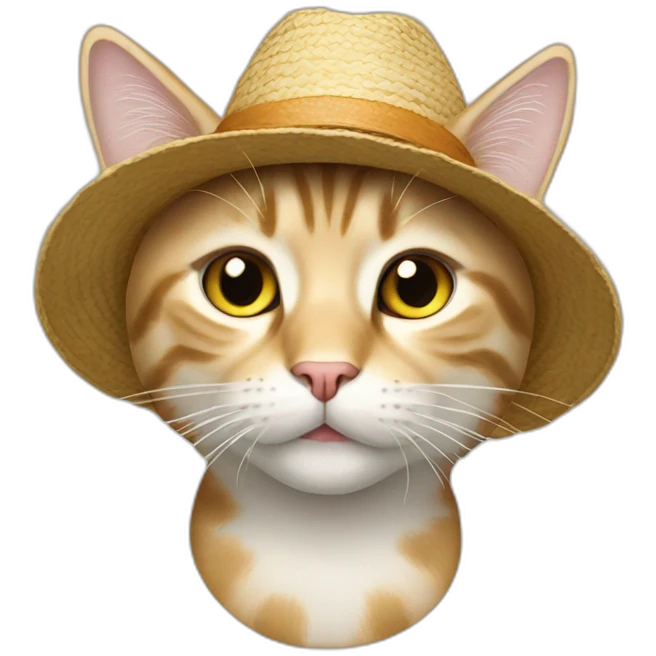 cat worh hat emoji