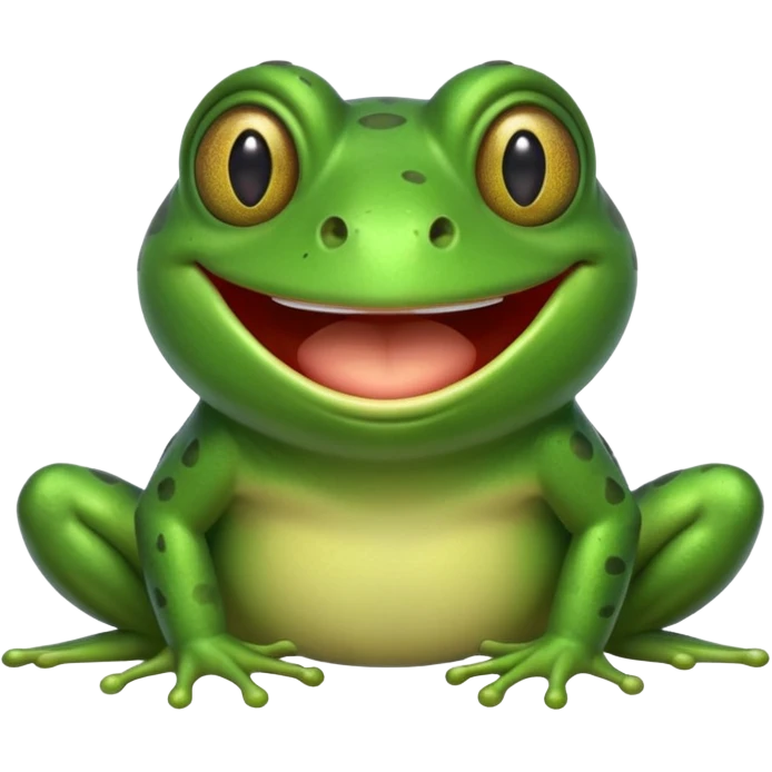 قورباغه ای که‌ میخنده emoji