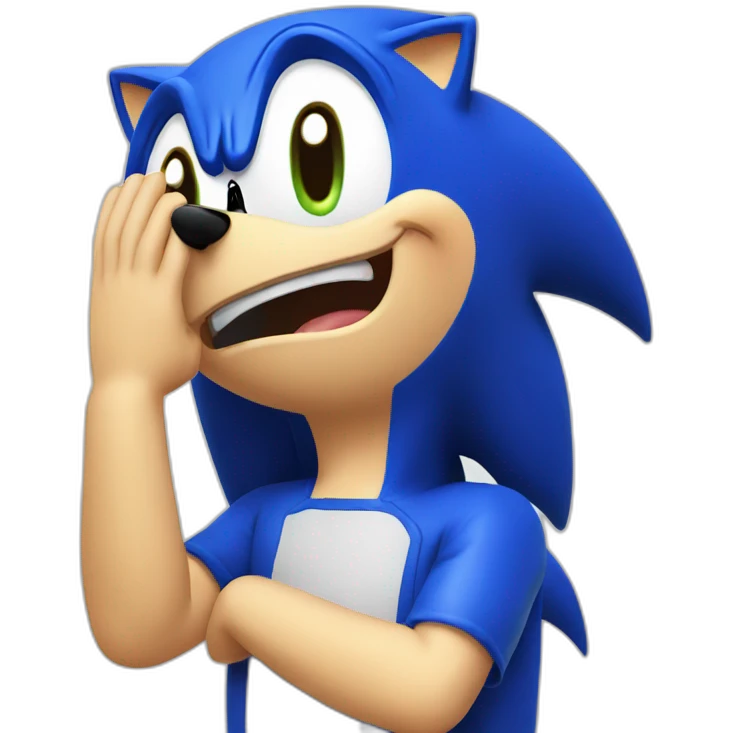 sonic crying joy emoji emoji