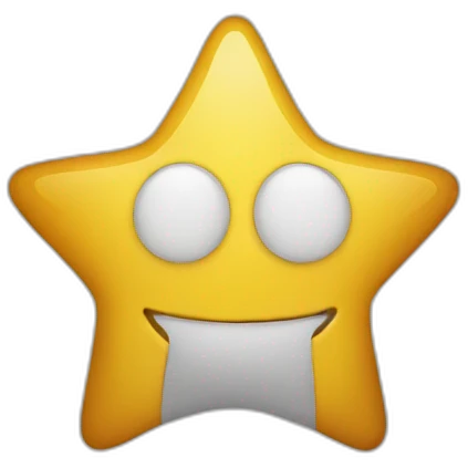 star without face emoji