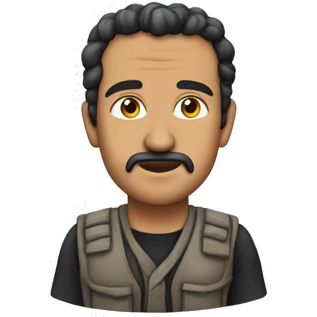 Mosolygós fej hajjal emoji