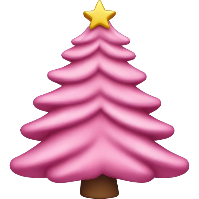 Sapin Noël rose  emoji