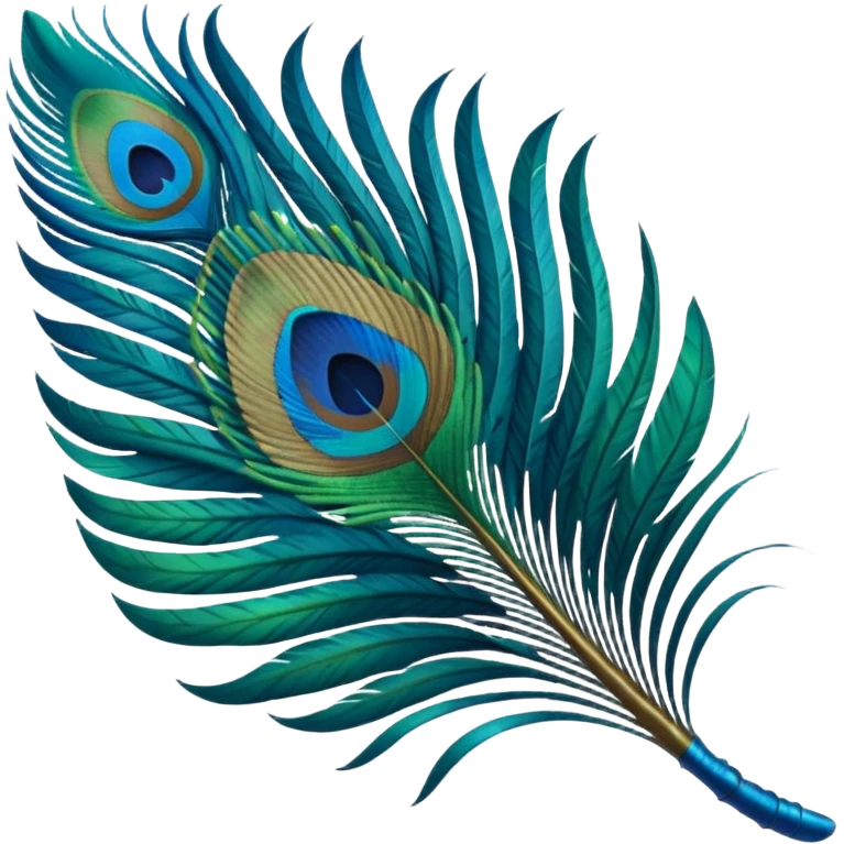 Peacock feather emoji