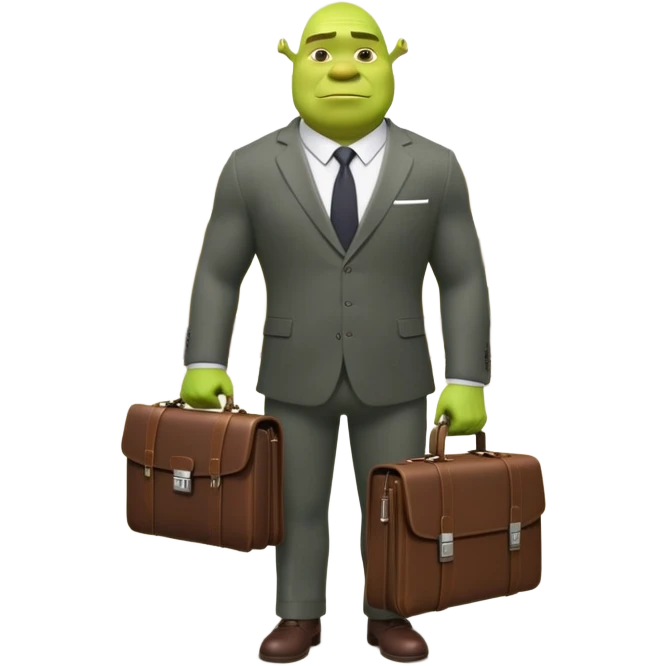 Shrek with a Hyatt emoji