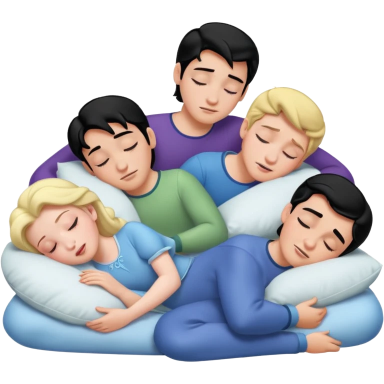 Disney princes sleeping emoji