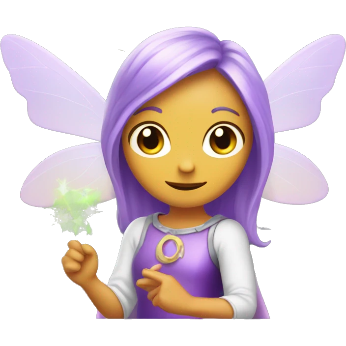fairy with a magic text box emoji