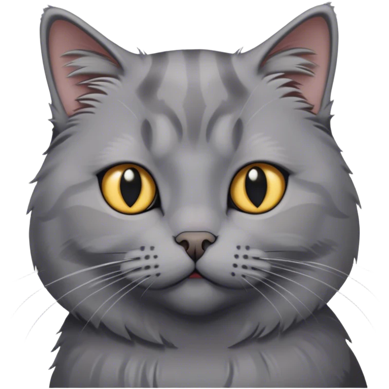 Skottish grey cat emoji