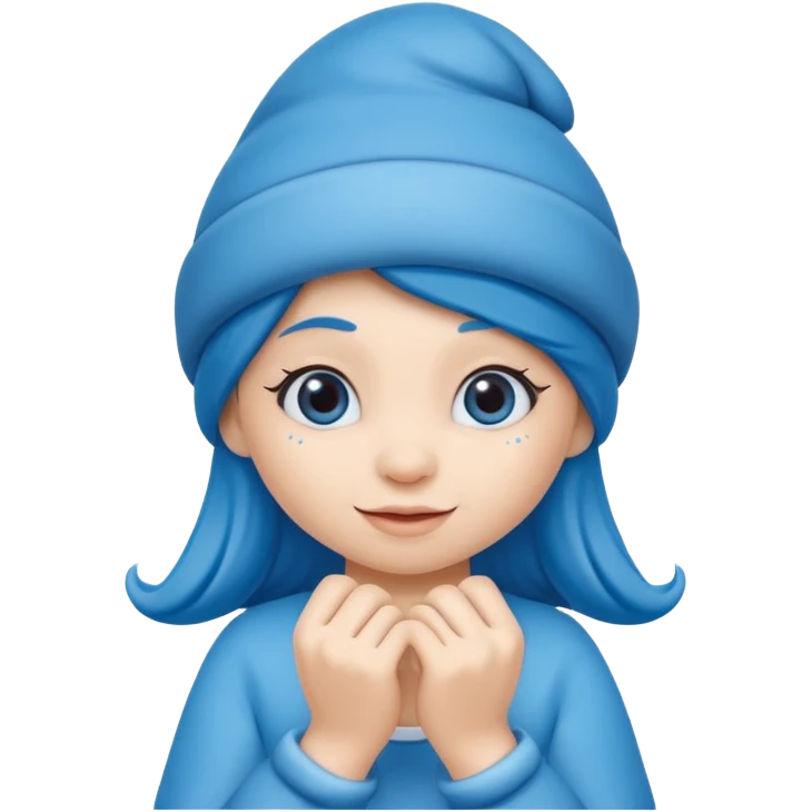 girl smurf  emoji