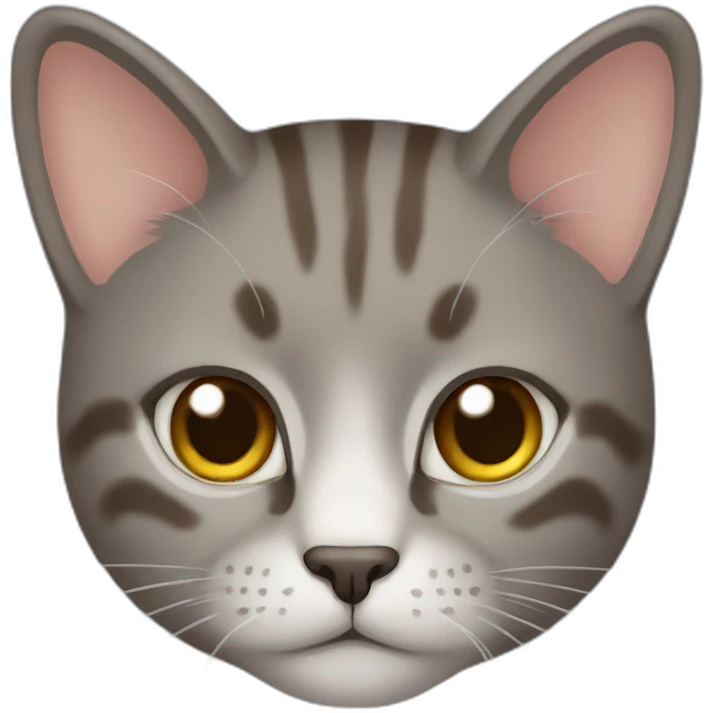 gray brown cat emoji