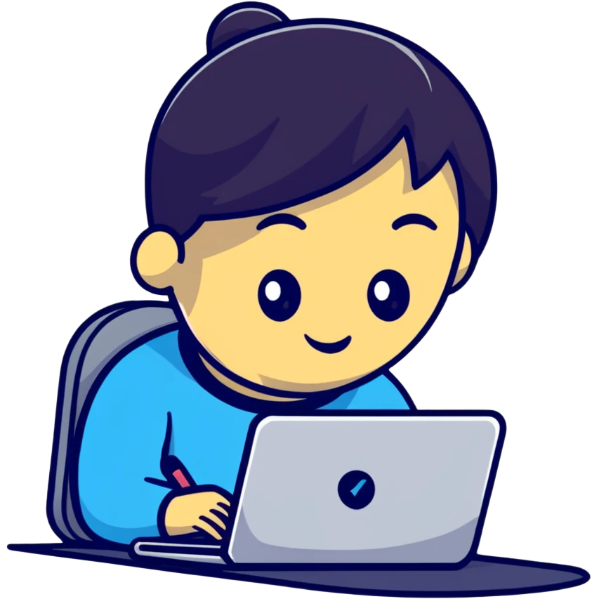 frontend developer with CSS code emoji