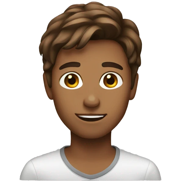 Brown hair  emoji