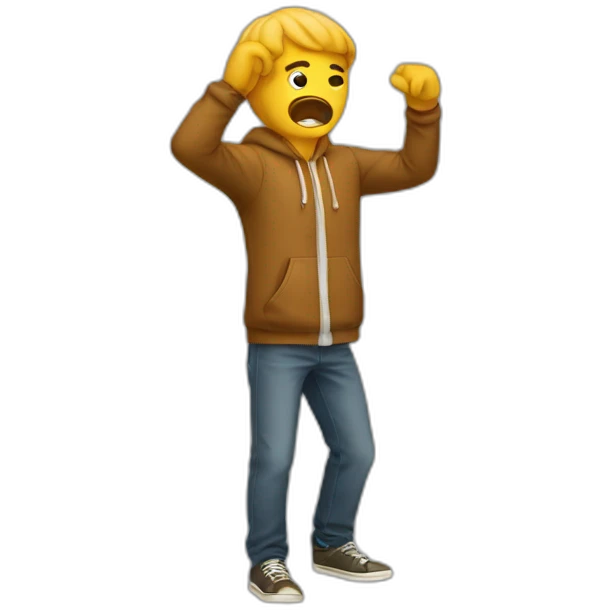 homme qui dab emoji