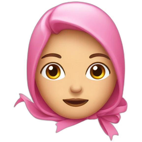 lazo rosa del cáncer emoji